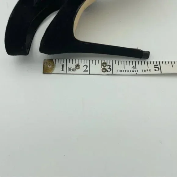 SOLD Zara Black Gold New High Heeled with Chain Sandals,  Sz 8/39 - Picture 9 of 11